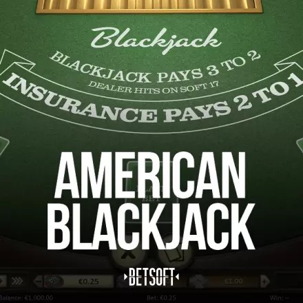 American Blackjack by Betsoft Gaming, showcased at crownjewelz-casino.org – game logo