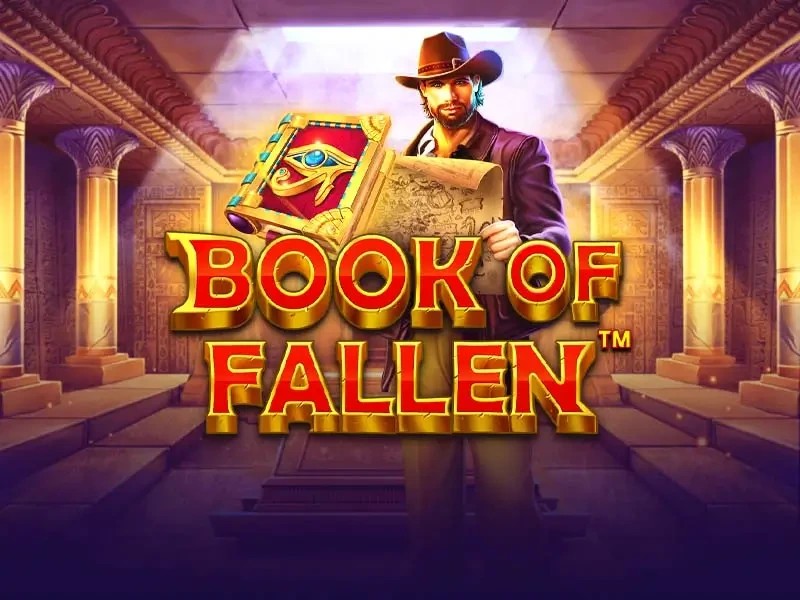 Book of the Fallen online game logo by Pragmatic Play on crownjewelz-casino.org