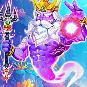 Poseidon's Secret 2 slot logo by KA Gaming at CrownJewelz