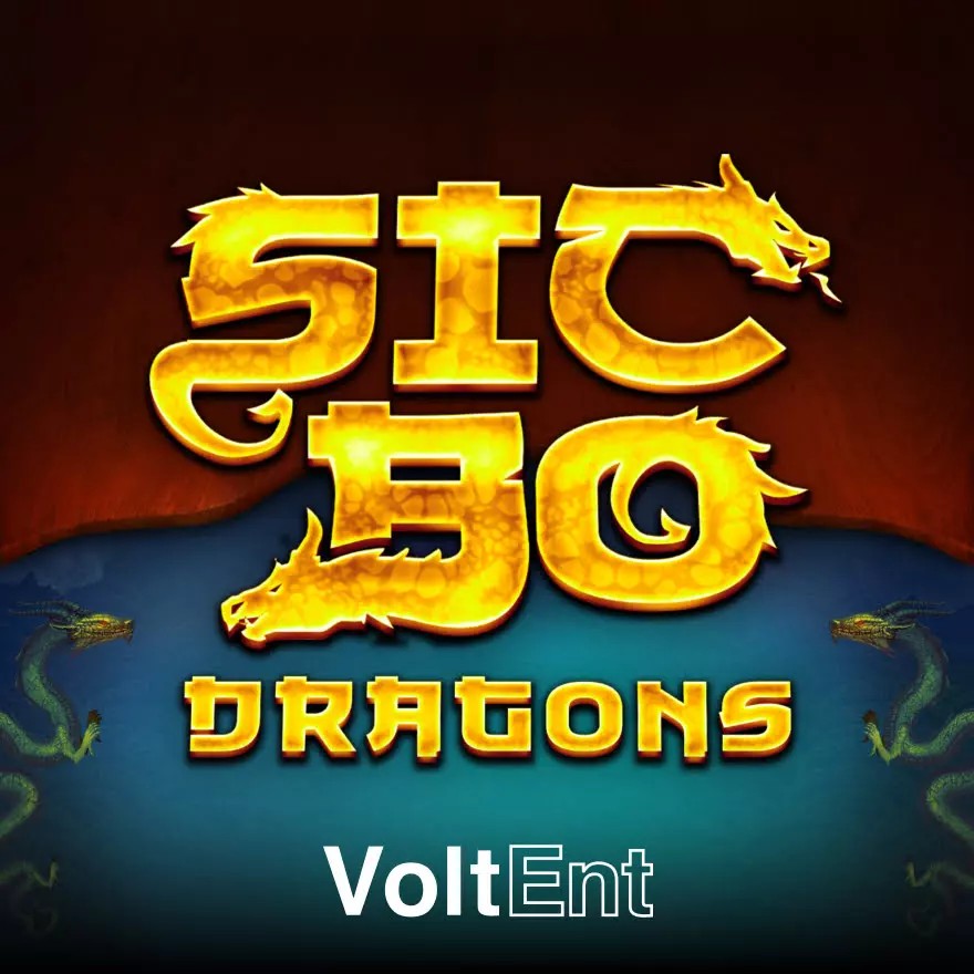 Sic Bo Dragons online game logo by VoltEnt on crownjewelz-casino.org