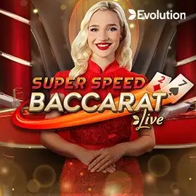 Super Speed Baccarat logo by Evolution at CrownJewelz